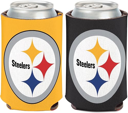 WinCraft Steelers Logo Can Cooler 12 oz.
