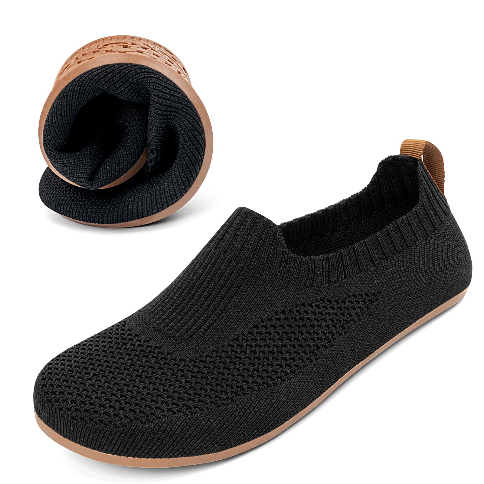 KOWAYI Hausschuhe Damen Herren Hüttenschuhe Memory Foam Slip On Slipper | Geschlossene Unisex Pantoffeln als Slip On Slippers mit Memory Foam für weichen Gehkomfort Innenbereich