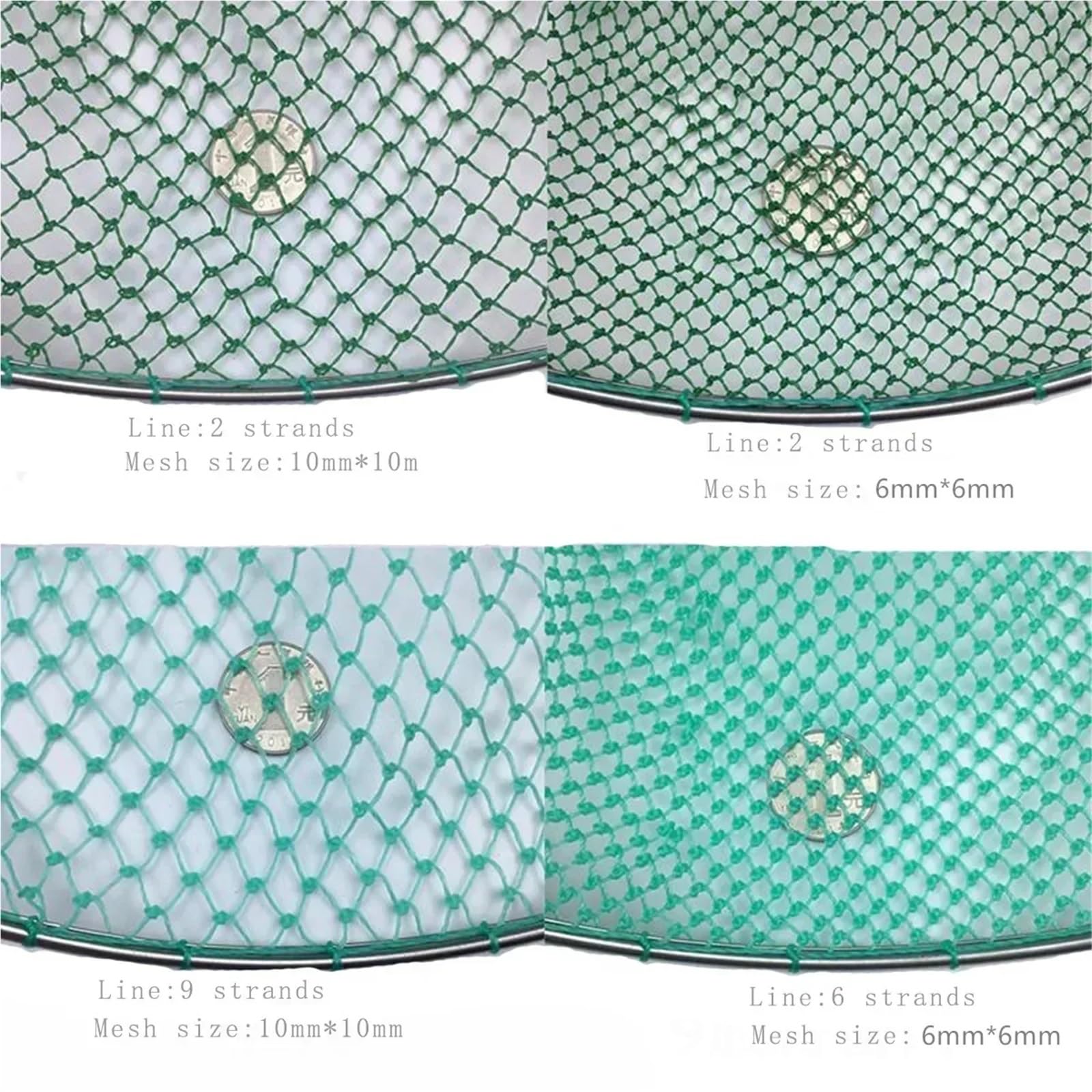 Retino da Pesca Guadino della testa in acciaio inossidabile solido, piccola maglia, strumento for immersione, diametro 20 cm-35 cm per Pesci in Corsi d'acqua