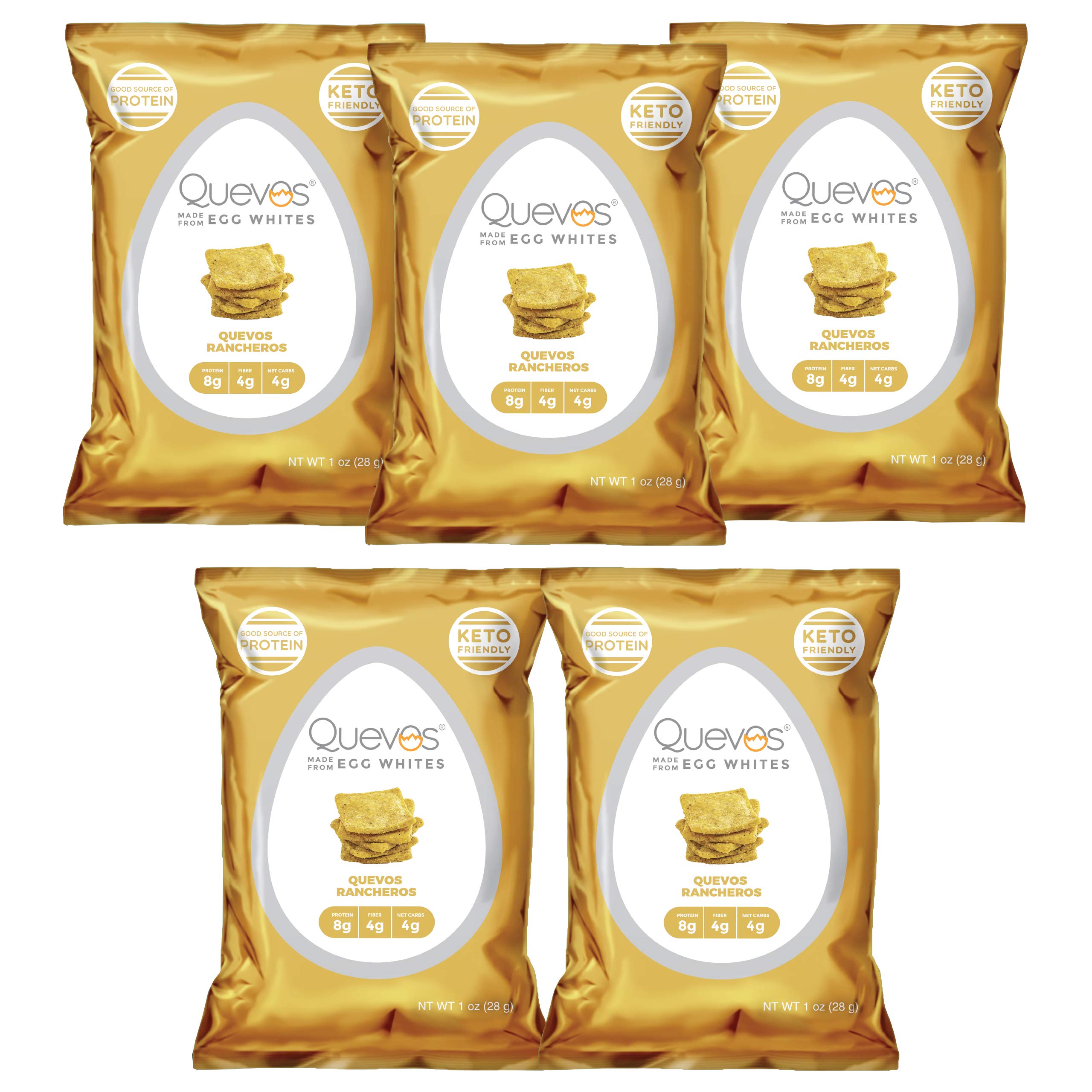 Buy Quevos Egg White Chips The Original Low Carb Egg Crisps, Crunchy