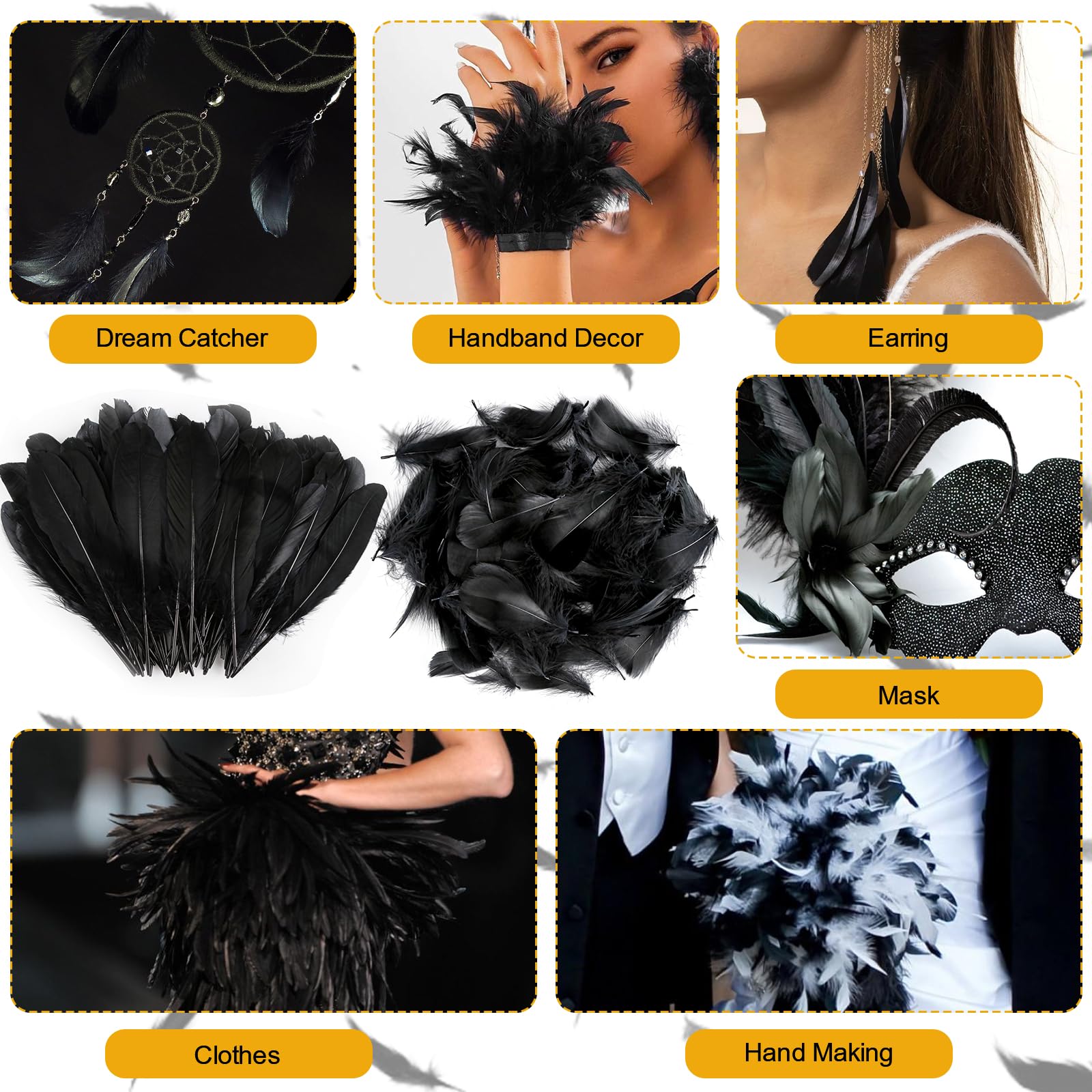 Abito da sposa con piume nere, abito da sposa gotico, abito da ballo con piume, costume del cigno nero, abito da cocktail, abito da sera, abito asimmetrico - Italia