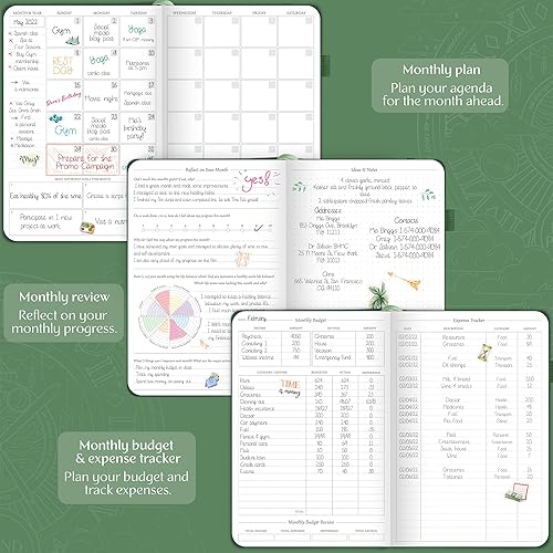 Miniatura 4 de Legend - Agenda semanal de alta calidad, sin fecha, semanal, mensual y de presupuesto, organizador de vida para gestión del tiempo y productividad,