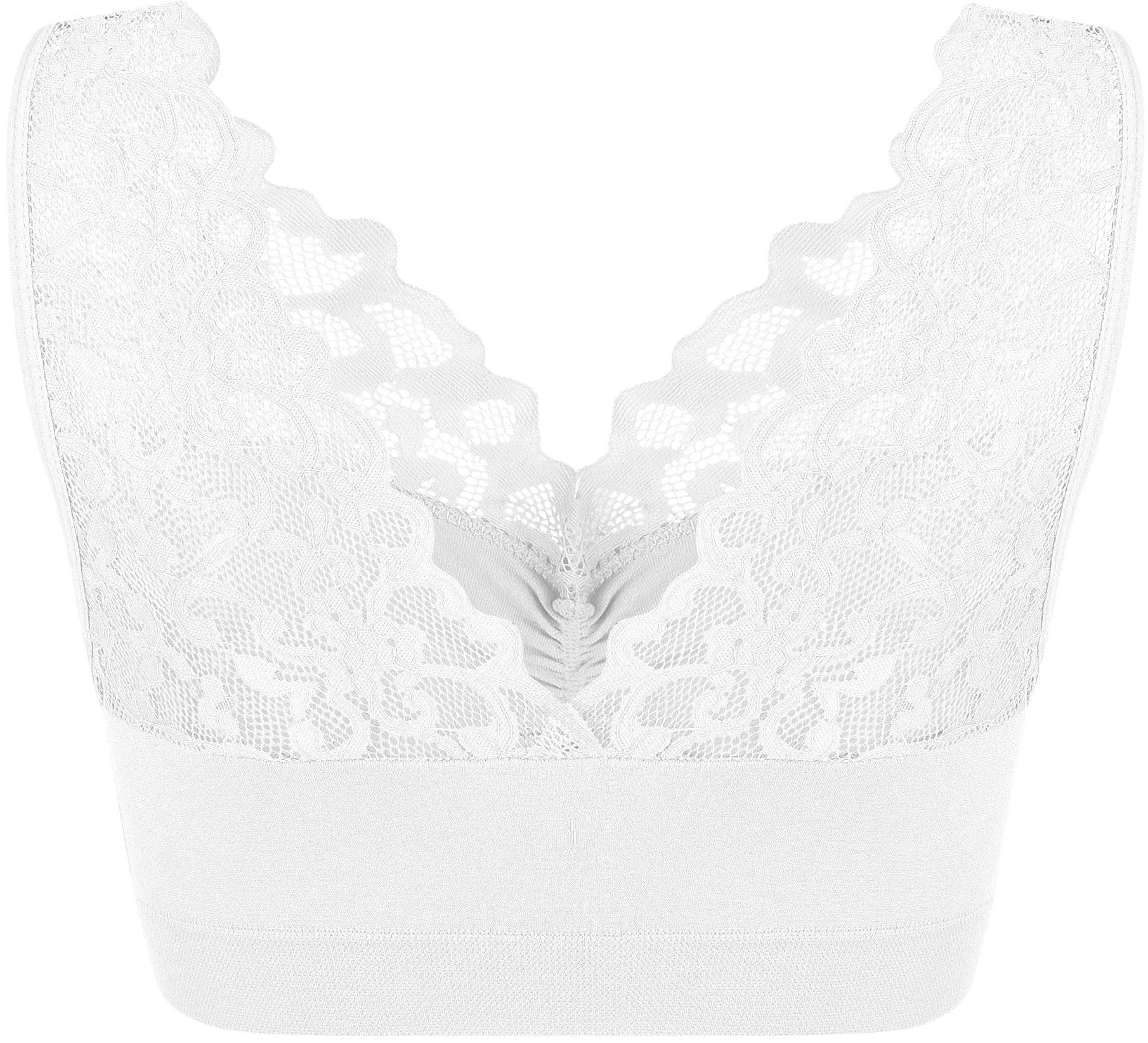 UnsichtBra Bustier Donna in Pizzo | Reggiseno Senza Ferretto Aderente | Soft Bra Confortevole Senza Cuciture | Intimo Donna