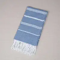 Toalha de praia premium - secagem rápida, essencial para férias - leve, toalha super absorvente - design listrado elegante (azul)