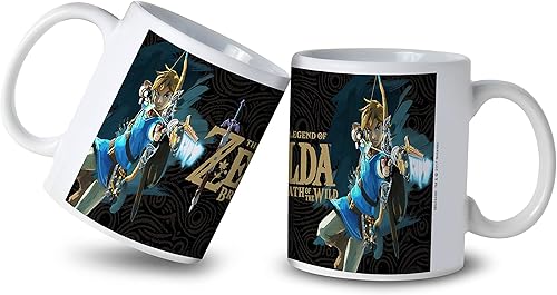 Miniatura 2 de Pyramid America - Zelda - Breath of the Wild - Taza Game Over de 11 oz. - Taza de cerámica única para bebedores de café, cacao y té - Resistente a