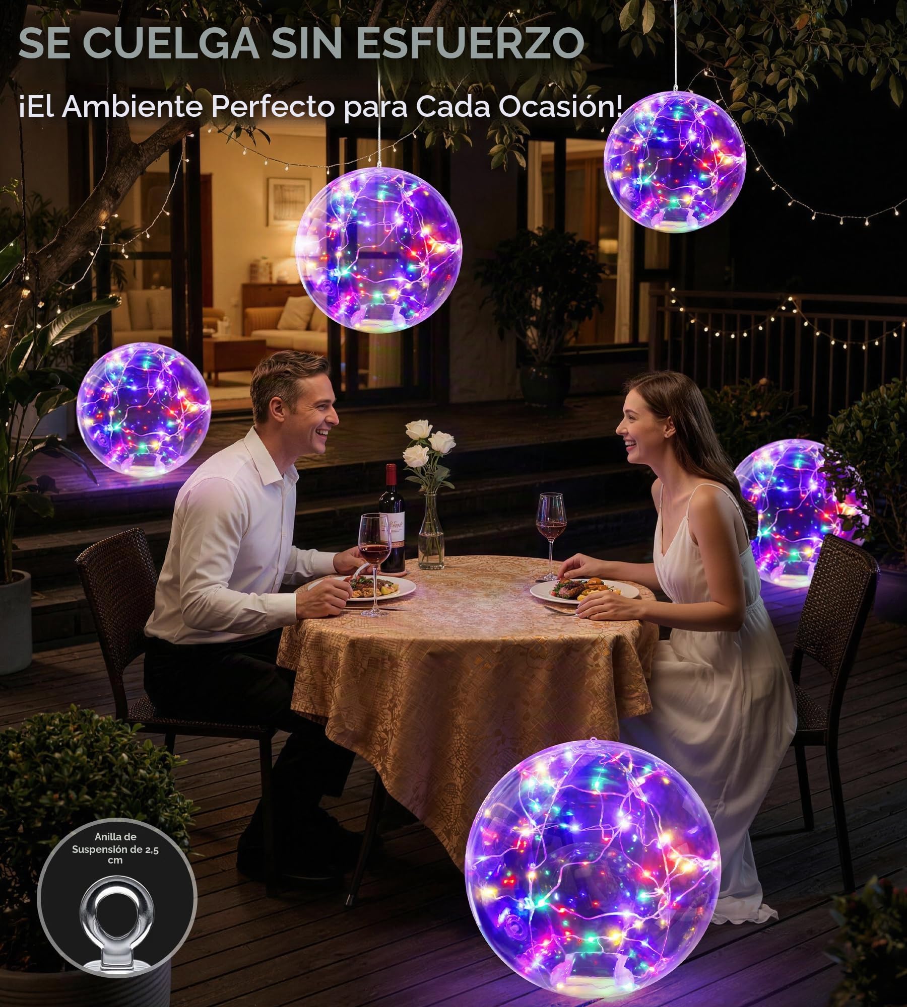 LuxBlue Luces Piscina Solares, 38cm Luces Flotantes Piscina Inflable con Iluminación Colorido, Luz Piscina Solar Flotante Impermeable IP68, Bolas Flotantes Solares Piscinas RGB para Jardin - 2 PCS