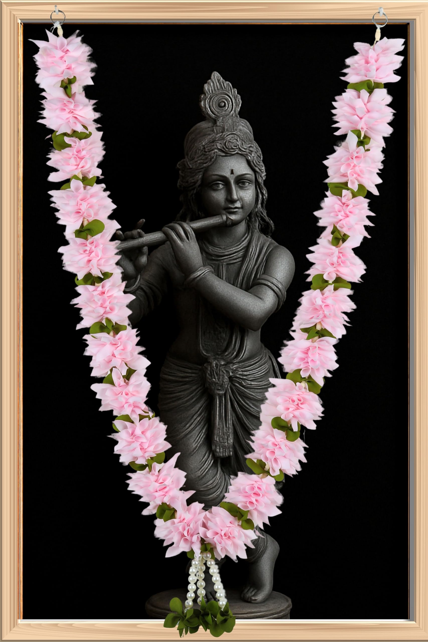 Daedal crafters Artificial Jasminum Garland (Pink)