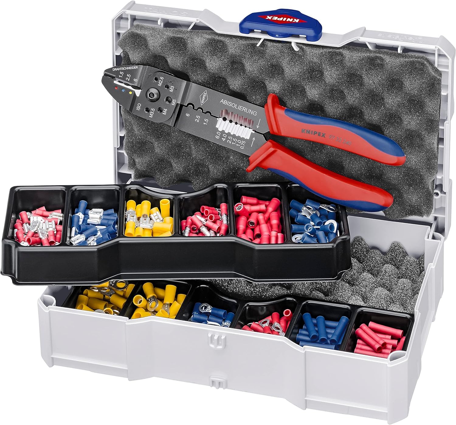 KNIPEX Assortimento di capicorda per terminali 13 pezzi 265 mm, 97 90 26