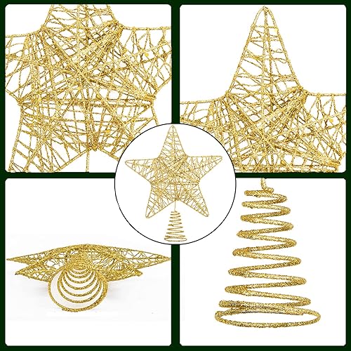 Miniatura 3 de DERAYEE Decoración para árbol de Navidad iluminada, adorno de árbol de Navidad con luces iluminadas, decoración de árbol de Navidad, funciona con