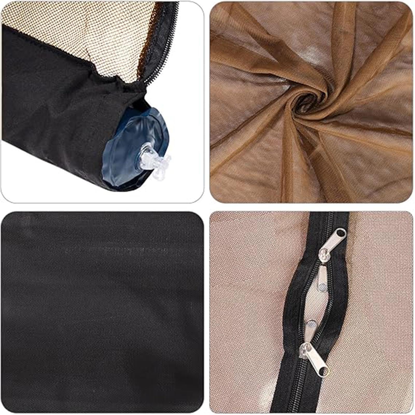 Patio Paraplu Klamboe | Verstelbaar polyester insectengaas | Lichtgewicht ronde hangende parasol gaas met dubbele ritsdeur | Universele Outdoor Patio Paraplu's Mesh Screen Muggennet Patio Paraplu Klamboe | Verstelbaar polyester insectengaas | Lichtgewicht ronde hangende parasol gaas met dubbele ritsdeur | Universele Outdoor Patio Paraplu's Mesh Screen Muggennet