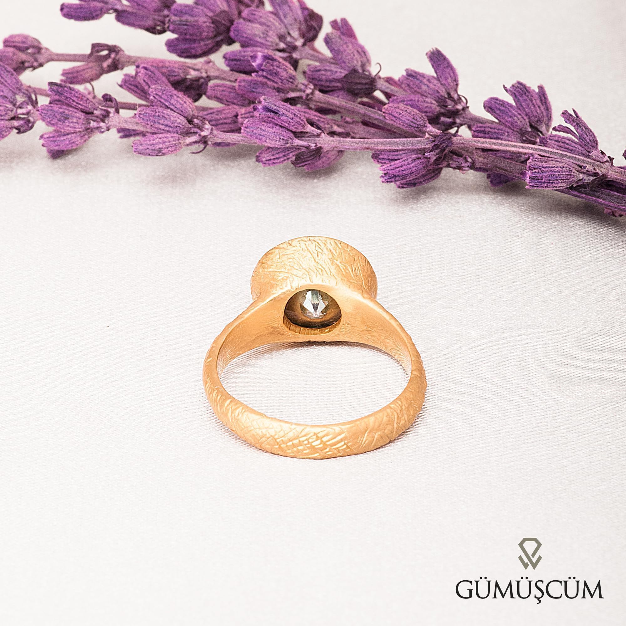 Anillo de topacio místico chapado en oro, anillo de topacio místico multicolor en forma de pera de plata, anillo de plata con piedra de topacio místico, anillo de topacio místico auténtico.