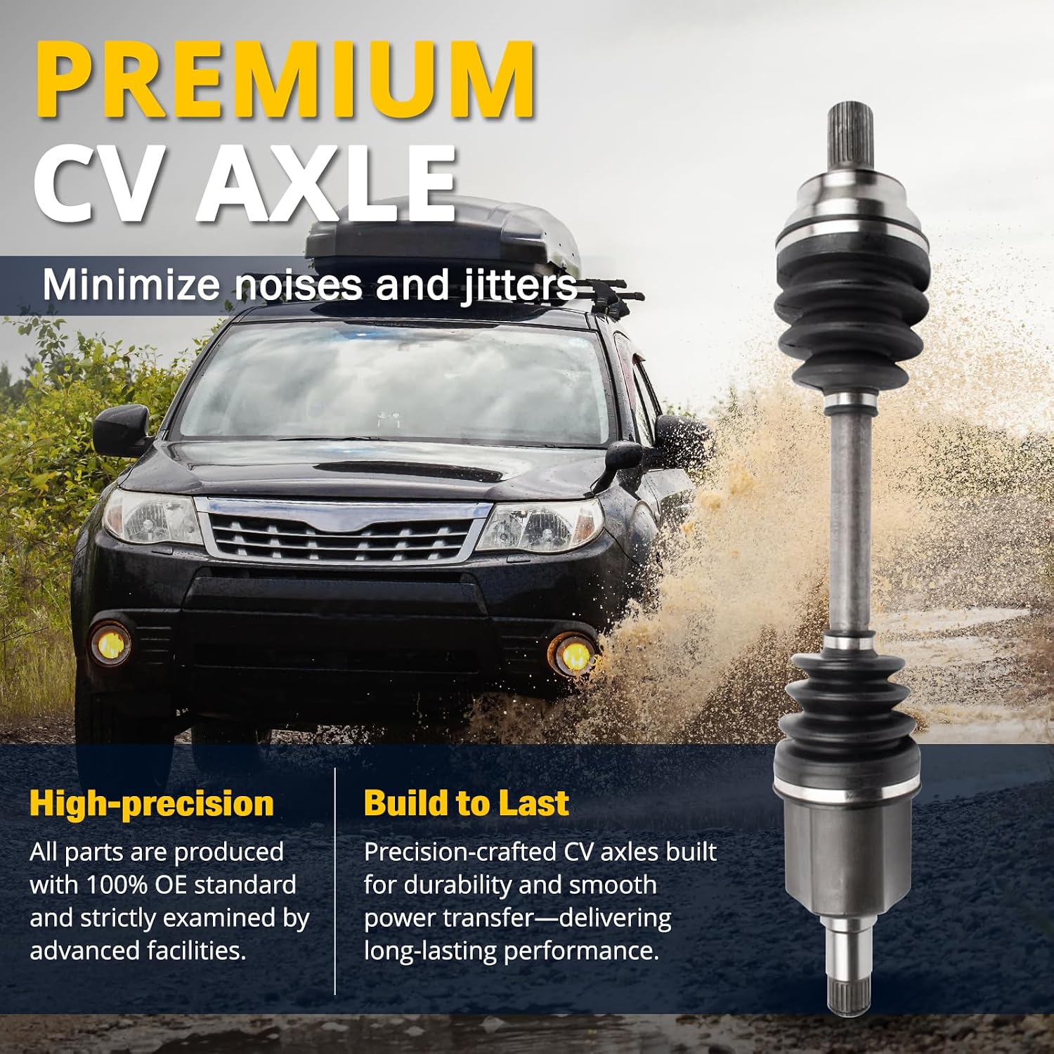 AUTOCLUB Front for 2005 2006 2007 2008 2009 2010 2011 2012 2013 2014 2017 2018 Volkswagen Jetta CV Axle, for Volkswagen Golf SportWagen Bora Passat CC CV Axles Front Driver Passenger Side Replacement