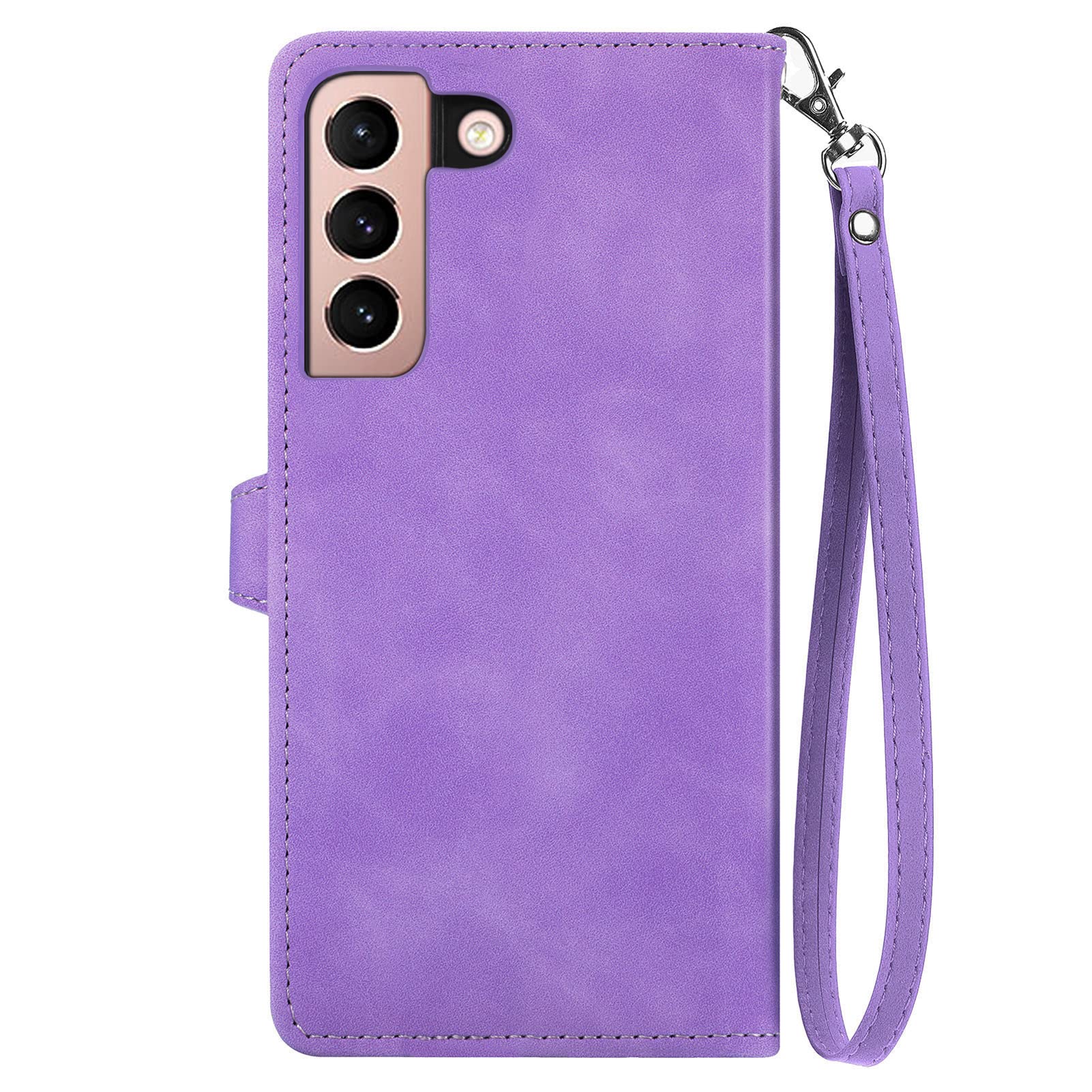 JIUNINE Cover per Xiaomi Redmi 12, Custodia Libro in Pelle Portafoglio Case Flip Antiurto con Disegni di Farfalla [Porta Carte] [Magnetica] [Interno TPU] per Xiaomi Redmi 12, Viola