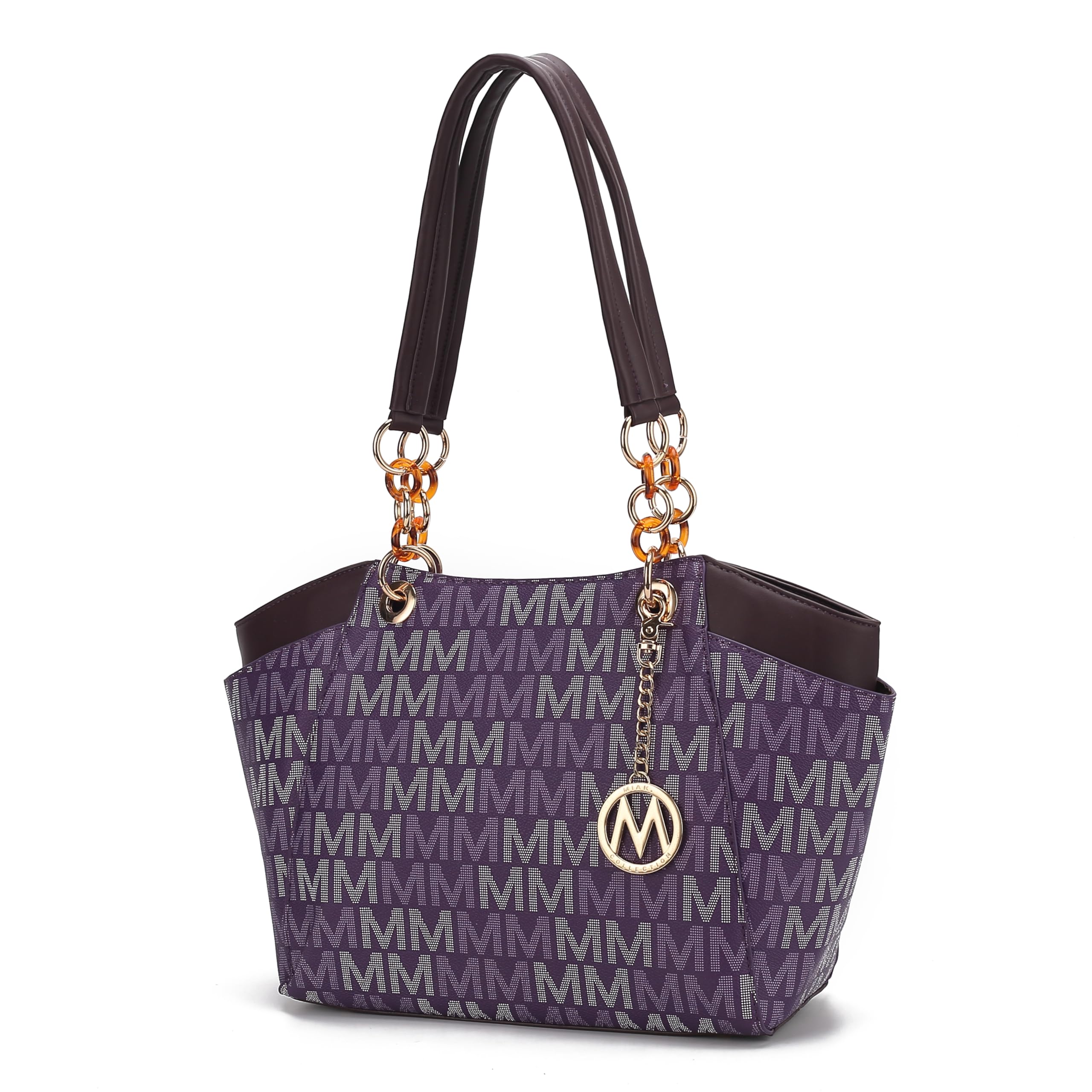MKF Collection Shoulder Handbag for Women: Vegan Leather Satchel-Tote Bag, Top-Handle Purse, Ladies Pocketbook by Mia k