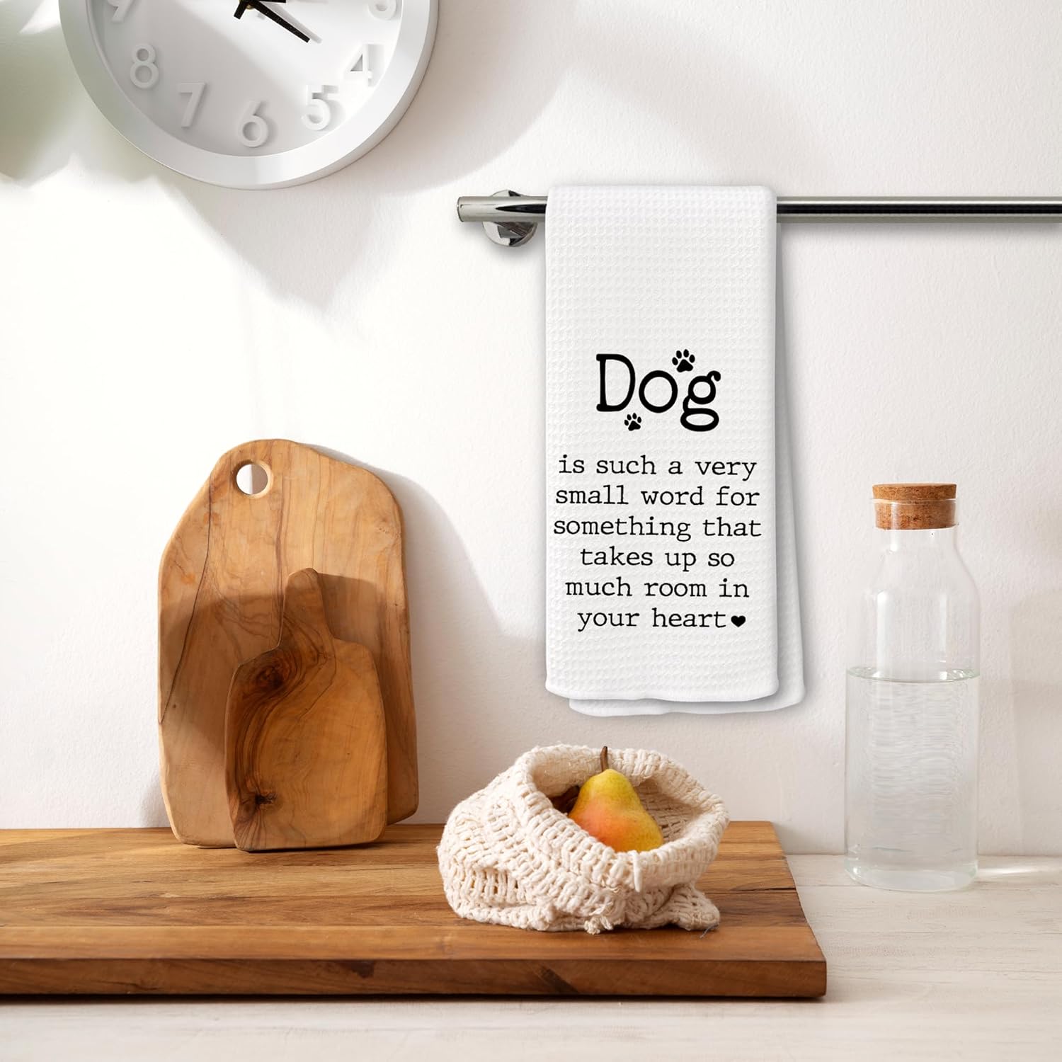 Dog Kitchen Towels Decor - Vintage Dogs Definition Xmas Holiday Hand Tea Towels, Retro Puppy Dog Mom Gifts for Women Christmas Dish Towel Dishcloths Decorations for Home Kitchen, 16"x24" - Image 2