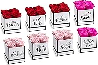 Vista 6 de Soho Floral Arts Rosas para mejores amigas Rosas genuinas que duran años Regalo de mejor amiga para mujeres, regalo de amistad Flores