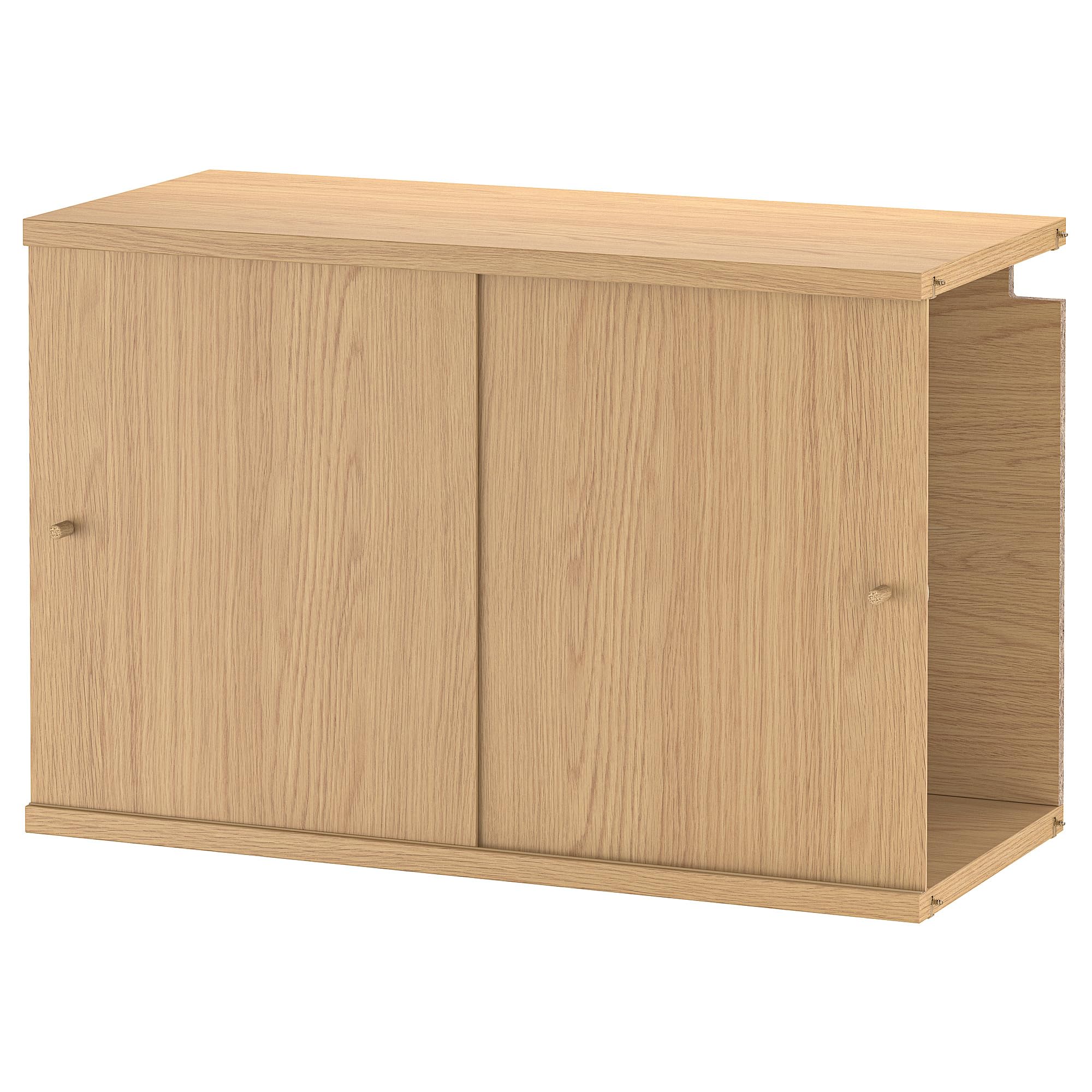 Armoire LÅDMAKARE coulissante effet chêne avec grand volume de rangement pour vêtements