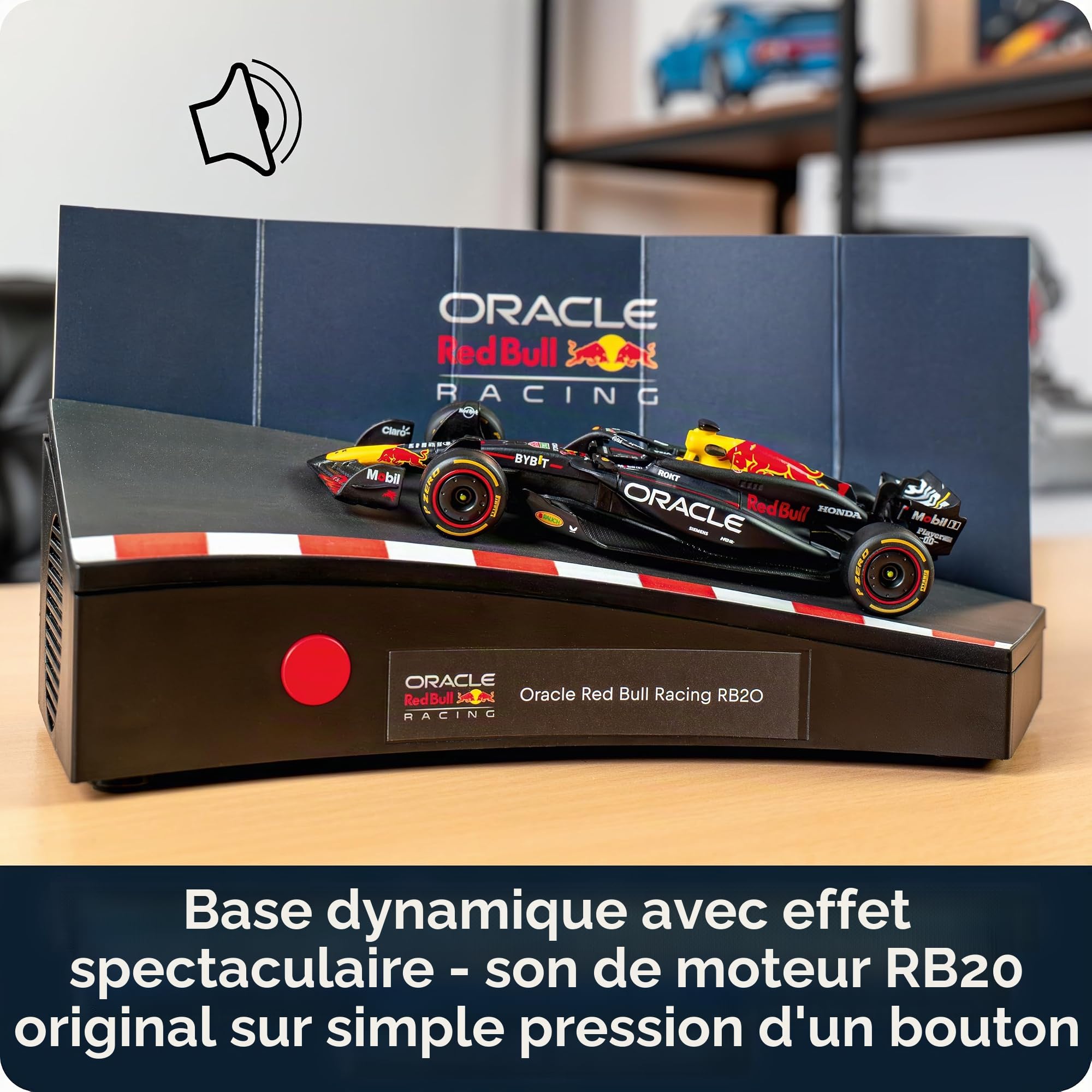FRANZIS 67245 Calendrier de l'Avent Oracle Red Bull Racing 2025 – Kit de modélisme à l'échelle 1:43, avec module sonore et livre d'accompagnement de 52 pages