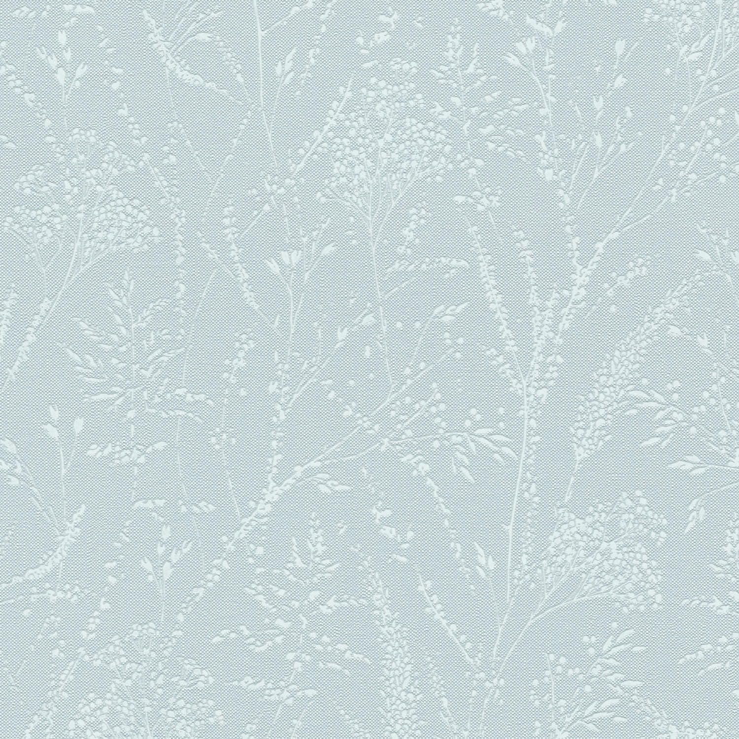 Papier peint intissé bleu blanc Profhome 397664-GU au fini ton-sur-ton haut de gamme