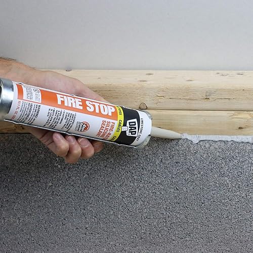 Miniatura 3 de Dap 18806 Paquete de 18 selladores de silicona de 10.1 onzas con clasificación Fire Stop, color gris piedra caliza