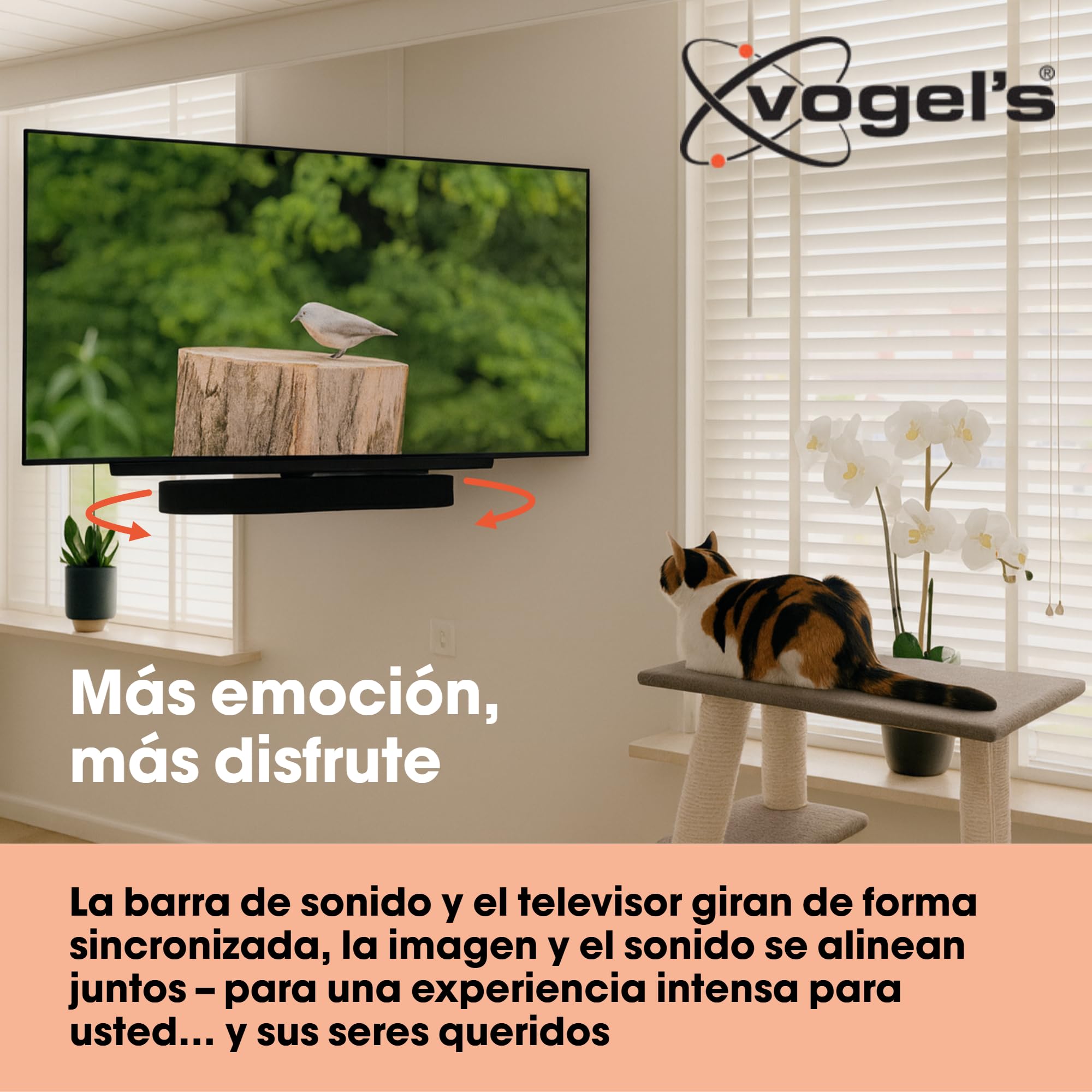 Vogel's Soporte Premium para Barra de Sonido - Montaje en Soportes para TV