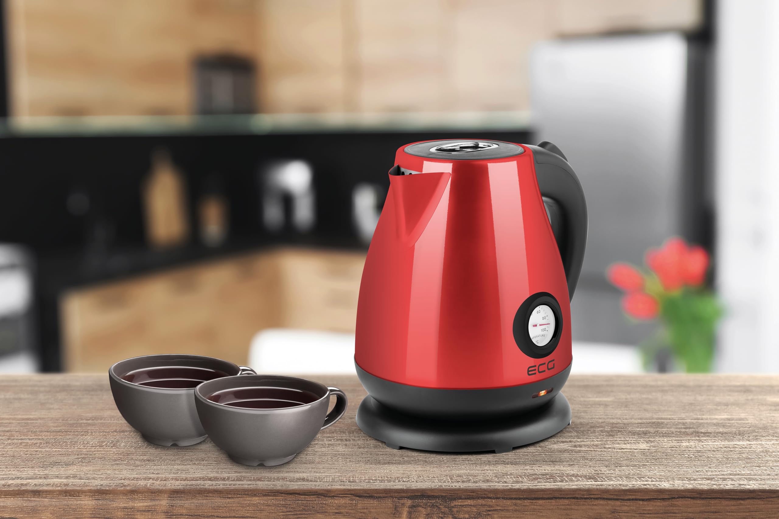 ECG RK 1705 Metallico Rosso, 2200 W, 1,7 l