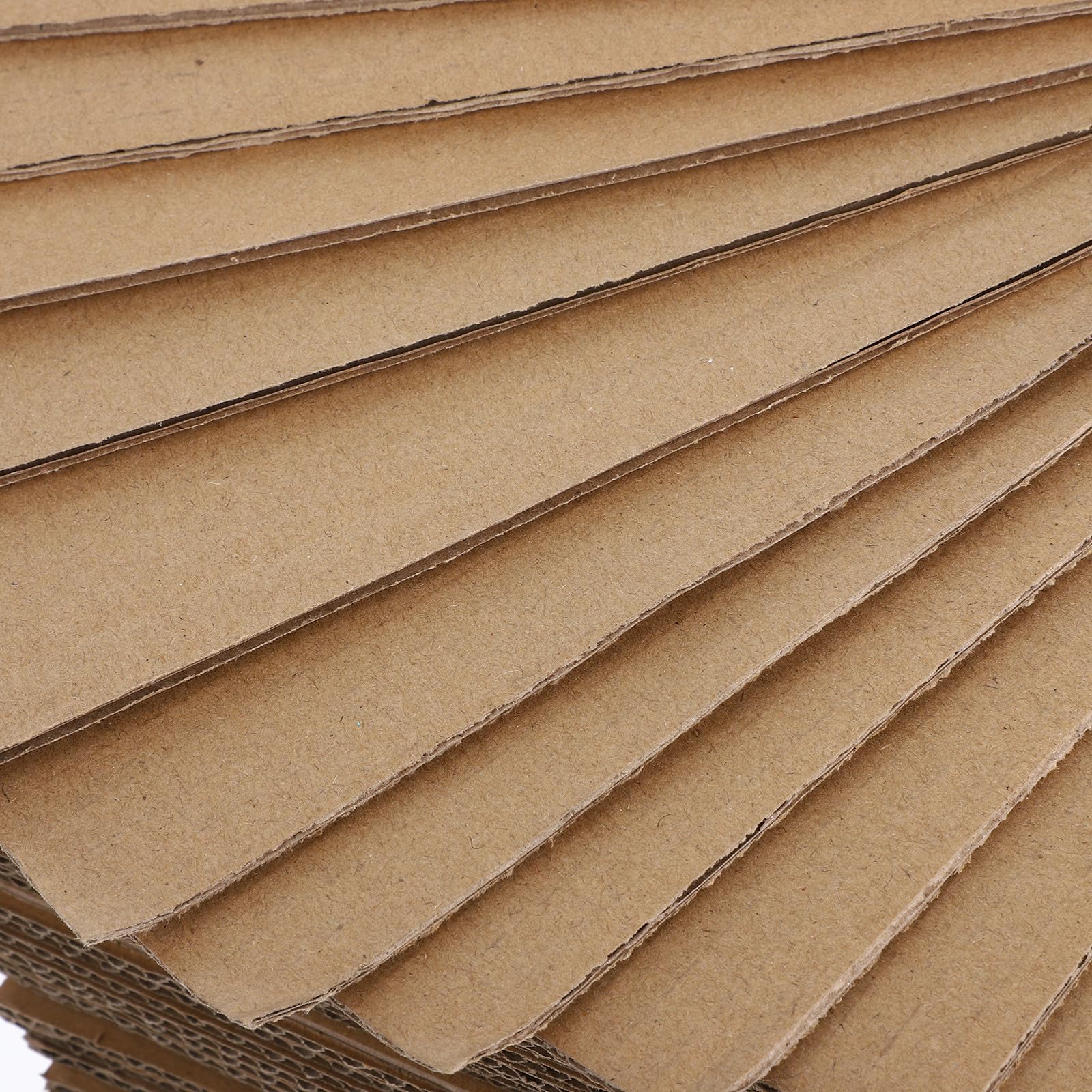 FRCOLOR 50 Fogli di Riempimento in Cartone Ondulato Triplo Strato 30x20 Cm, Divisori per Scatole di Cartone, Inserti Protettivi per Imballaggio e Traslochi, Base Regolabile per Protezione