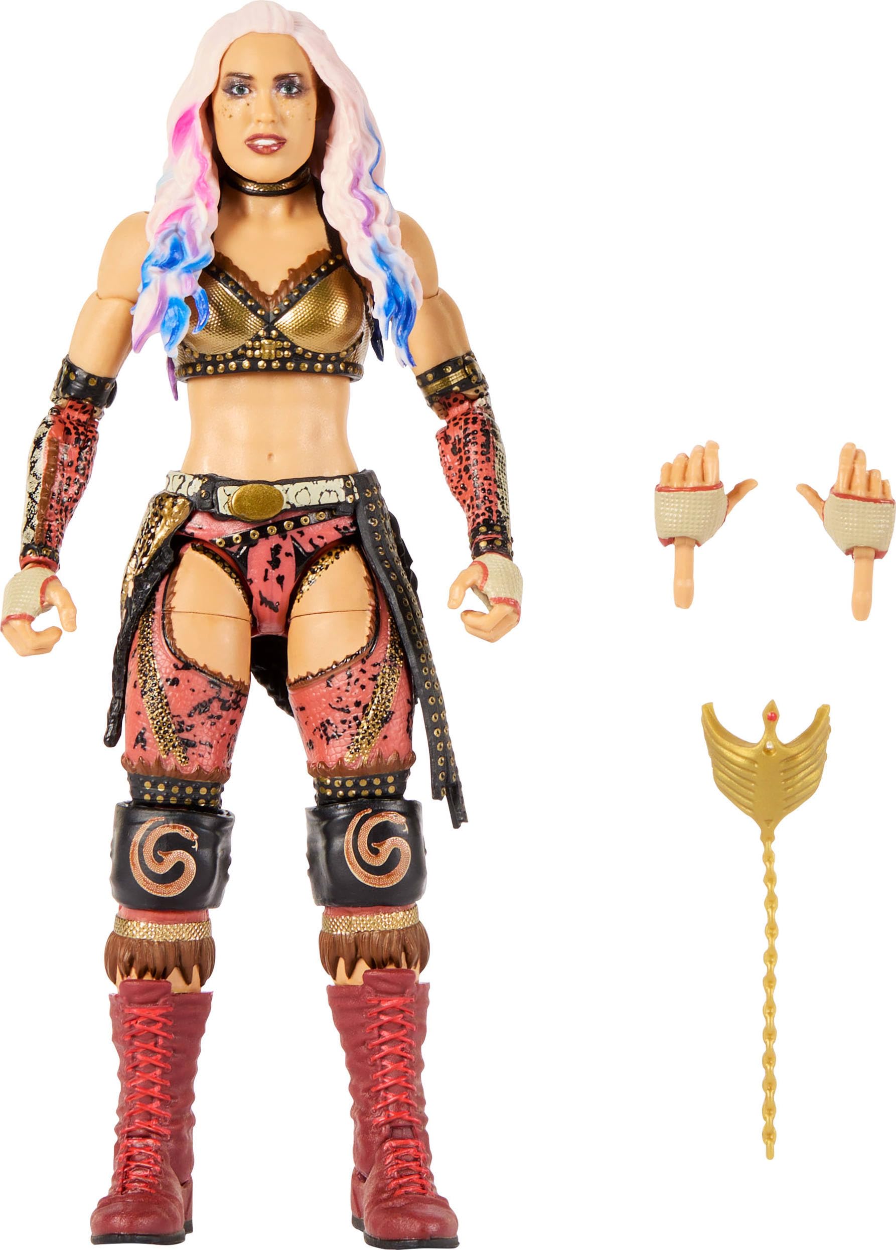 Mattel WWE Elite Giulia figurka i akcesoria, seria #125 | Figurka akcji WWE, 15 cm kolekcjonerska supergwiazda z 25 punktami artykulacji i wymiennymi wskazówkami