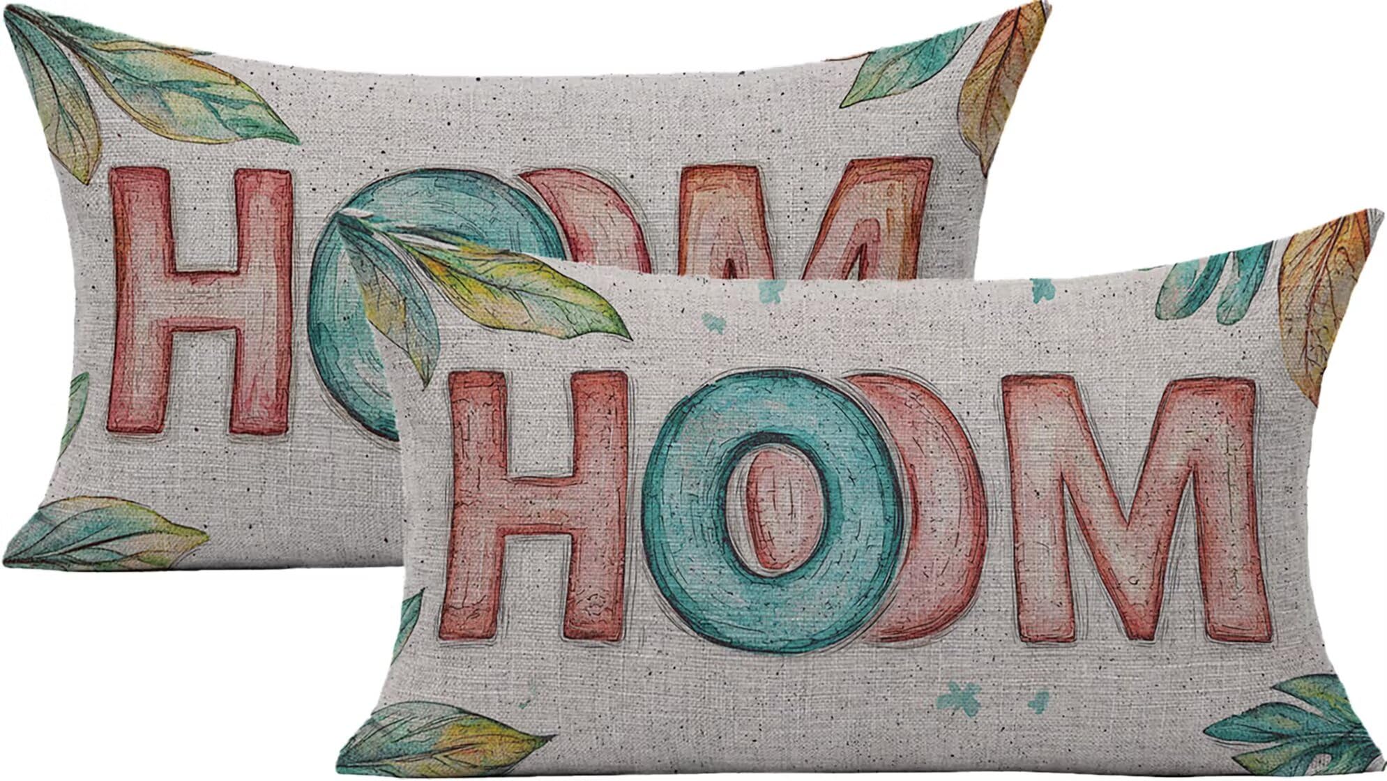 Housse de coussin extérieur imperméable pour salon de jardin blanc 40x80