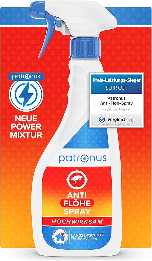 Patronus Anti FlohSpray für Wohnung & Umgebung 500ml TESTSIEGER biologisch abbaubares Patronus Anti FlohSpray für Wohnung & Umgebung 500ml TESTSIEGER biologisch abbaubares
