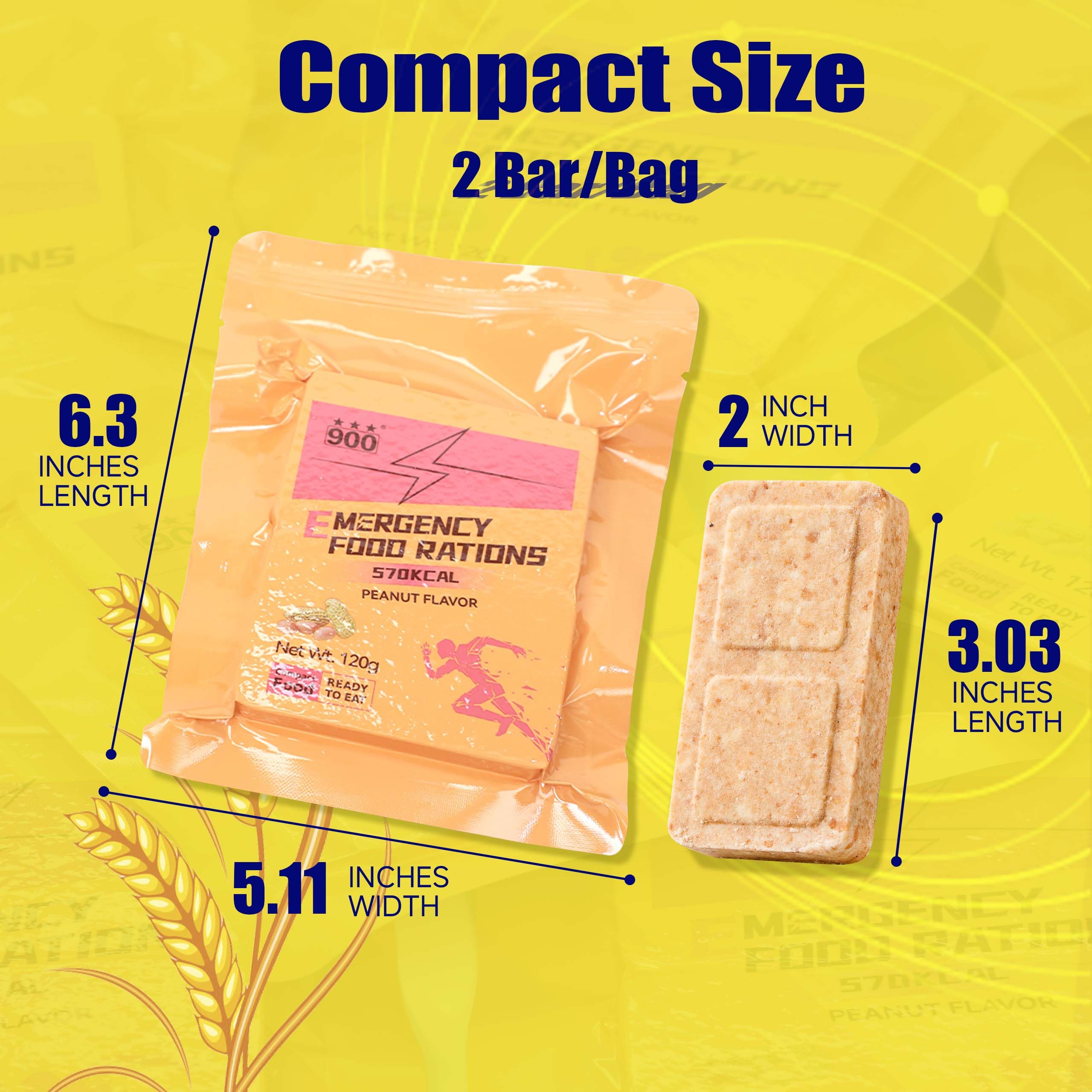 Emergency Food Supply, Peanut Hardtack, Mre Meals Military 2025, Emergency Meals Survival Bars - Image 8