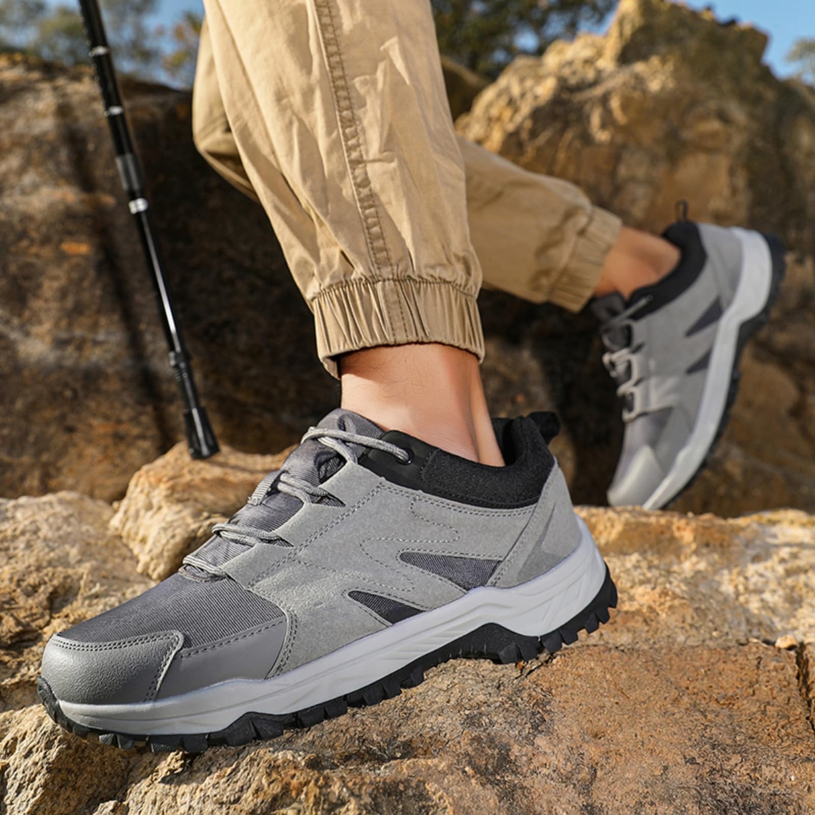 Lekkie buty trekkingowe męskie wodoodporne buty outdoorowe