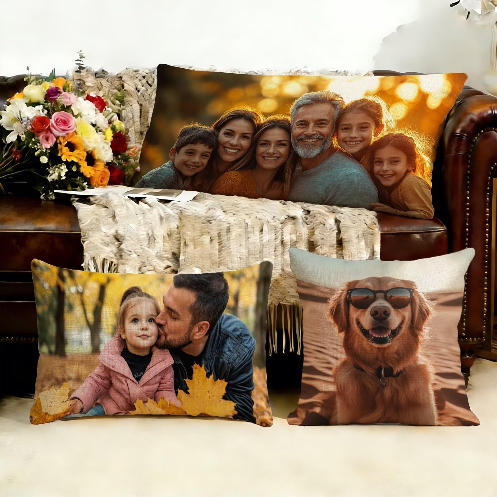 Cojin Personalizado Foto a Doble Cara 60x180cm - Cojines Exterior,Funda de Almohada Impermeable - Regalo Original para San Valentín y Aniversario Parejas para Cama Sofa Terraza Salon Jardin J1-69