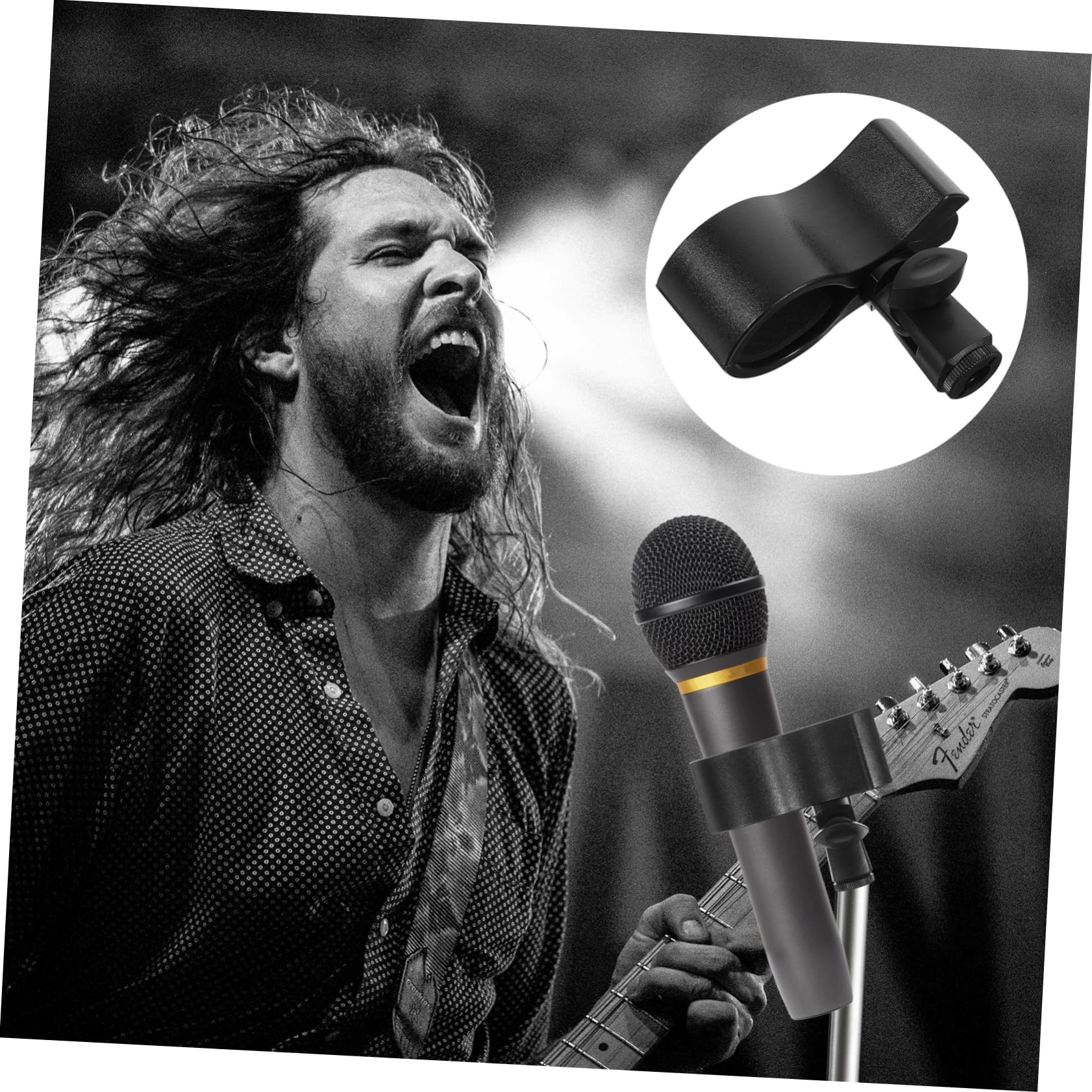 Abaodam 5 Stück Ständer Clip Und Armaturen Desktop Mikrofon Universal Adapter Clip Mikrofon Clips Halter Clip Mikrofonhalterung Handmikrofon Clip Abs