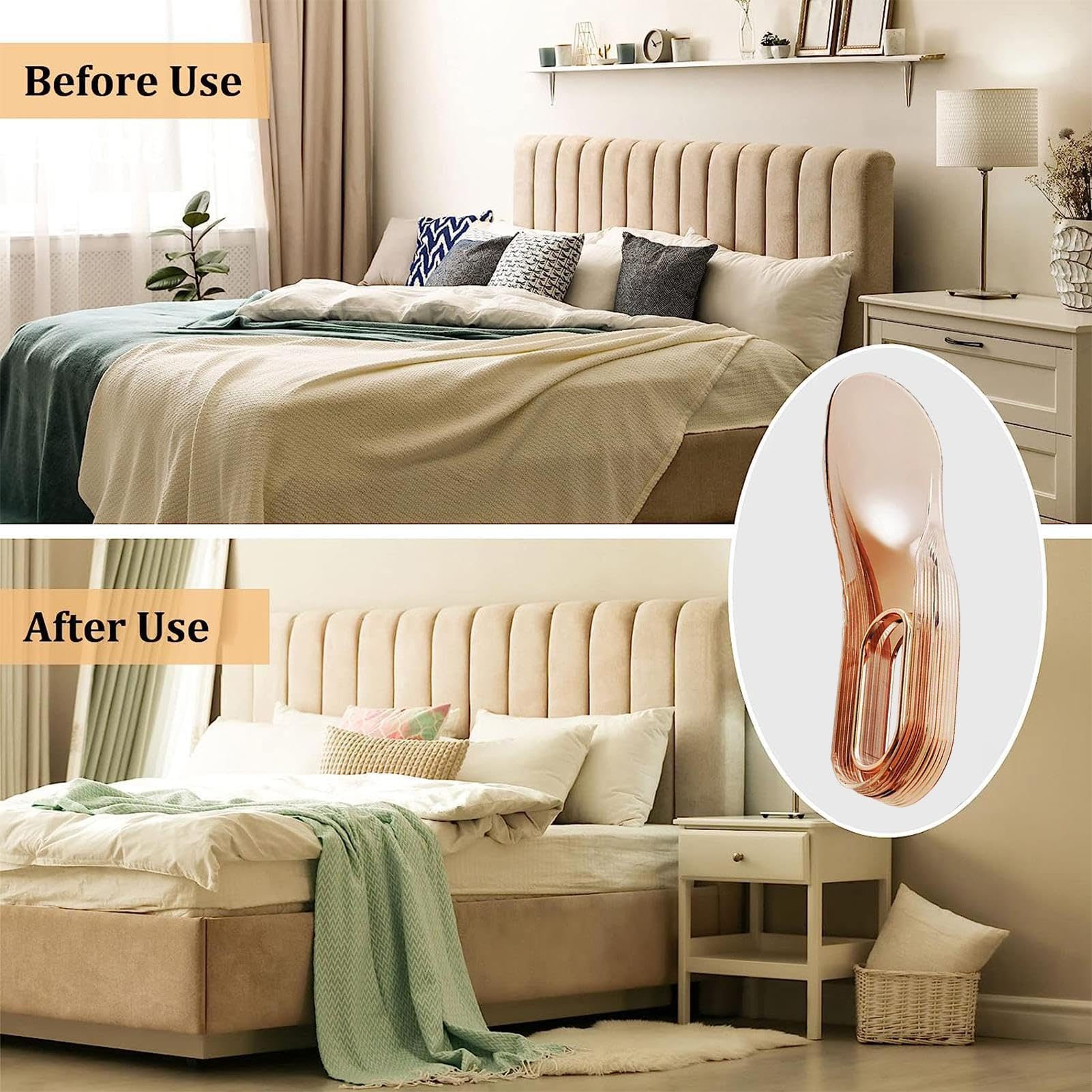 Cale-Matelas | 2 pièces Outil de Fabrication de lit et de Levage de Matelas Outil Pratique pour élever Les cale-Matelas, Aide au Changement des draps, Soulever et Maintenir Le Matelas