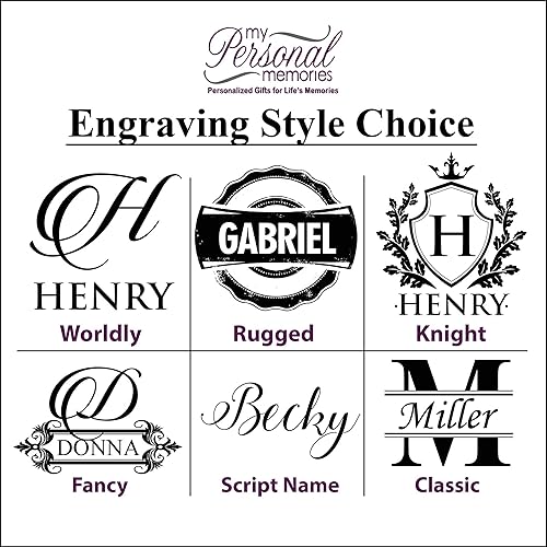 Miniatura 7 de My Personal Memories Taza de regalo de té y café personalizada de vidrio grabado, 13 onzas