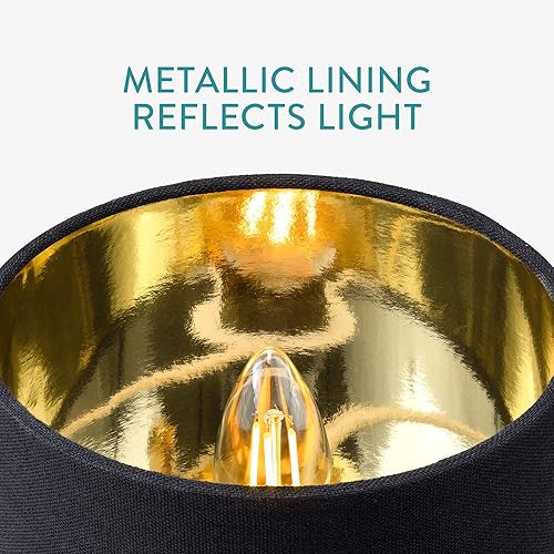 Miniatura 6 de Navaris Lámpara de mesa de cactus dorada, lámpara pequeña de 12.8 pulgadas de alto con base de cerámica para mesas, con enchufe de bombilla de