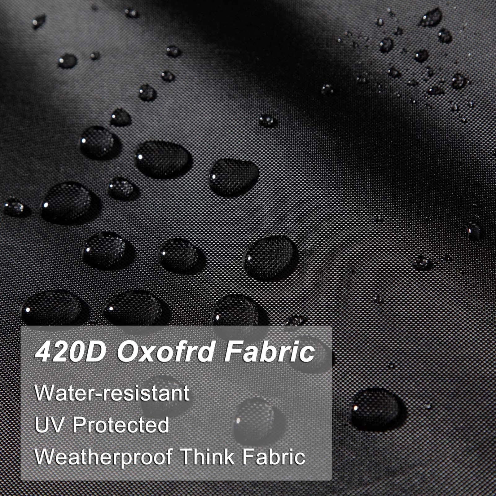 Funda de piel para exteriores de 30 x 30 x 30 cm, impermeable, juego de fundas de piel de jardín y muebles de patio, resistente al desgarro, resistente a la intemperie, protector de mesa para