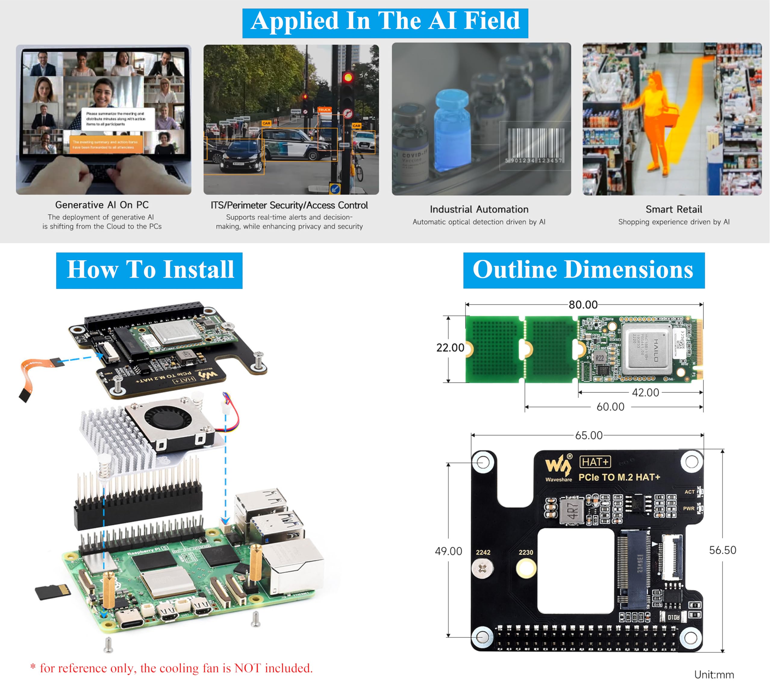 26tops Hailo 8 M 2 Ai Accelerator Module Compatible Raspberry ...