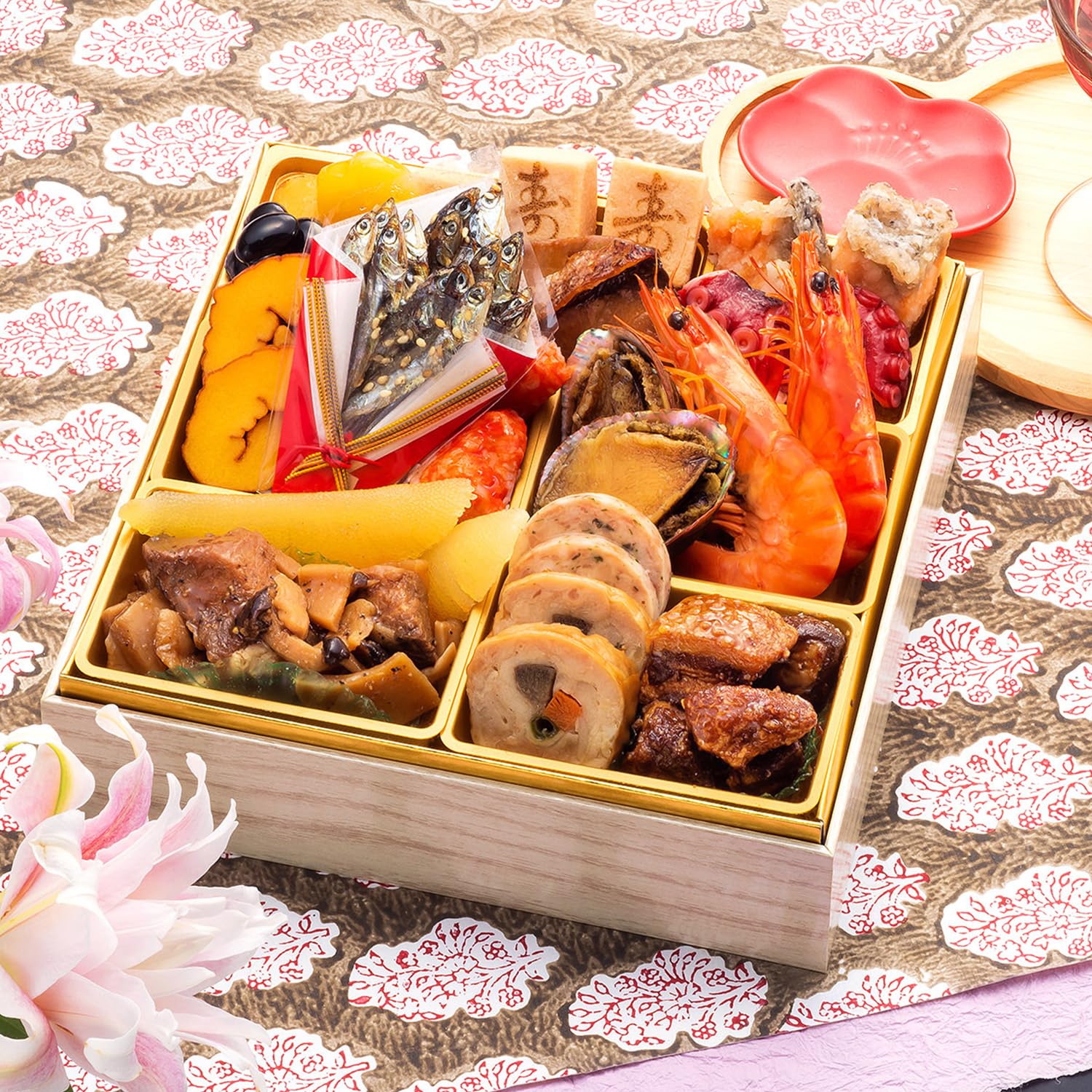 博多久松 豪華本格一人前おせち 高宮 6.5寸1段重 全17品