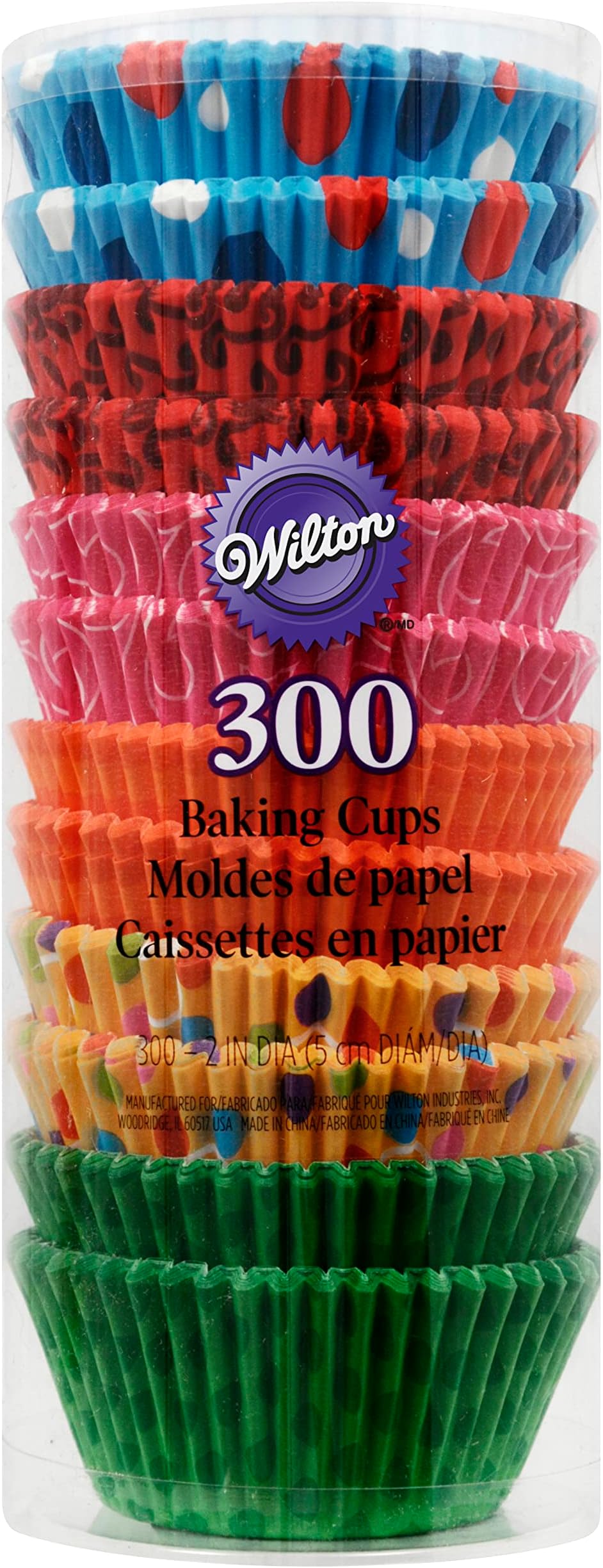 Wilton Standard Cupcake Liner Baking Cups, 300 Count, Seasonal