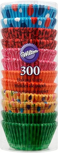 Wilton Tazas estándar para hornear cupcakes, 300 unidades, de temporada
