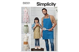 Simplicity Kids' and Adult's Half and Full Apron Packet: Essential Apron Patterns with Convenient Pockets