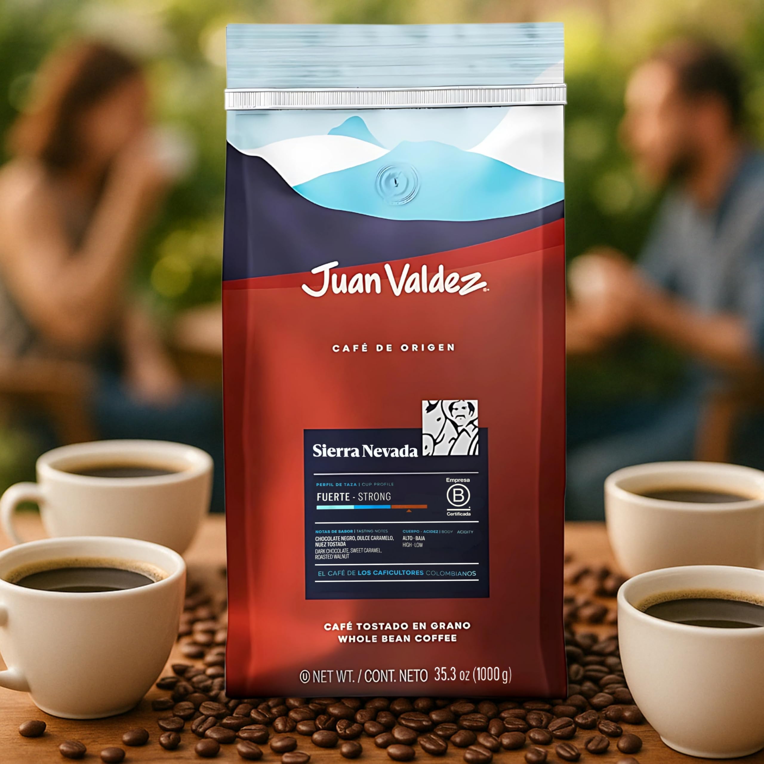 Juan Valdez - Sierra Nevada | Café Tostado en Grano, Fuerte - 1KG