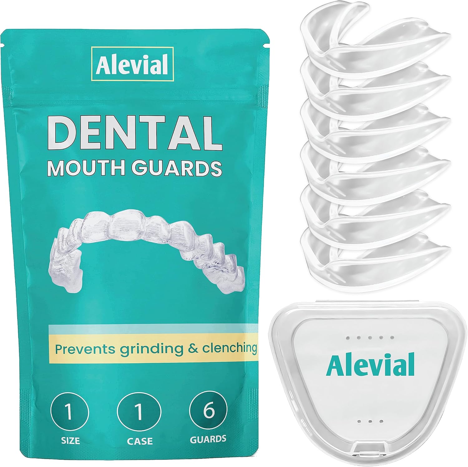Dental Mouth Guard for Teeth Grinding (6 Pack) Night Gum Shield for