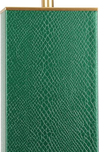 Miniatura 4 de JUNNAI Lámpara de mesa verde de 25 pulgadas Lámpara de mesita de noche regulable de 3 vías con pantalla blanca, lámpara de noche grande para