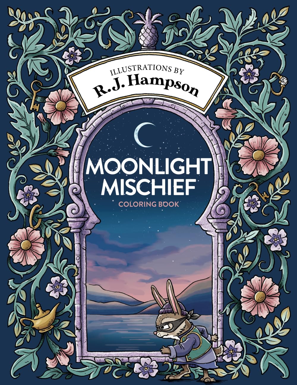 Moonlight Mischief Coloring Book (R.J. Hampson Coloring Books) Paperback – 23 May 2023