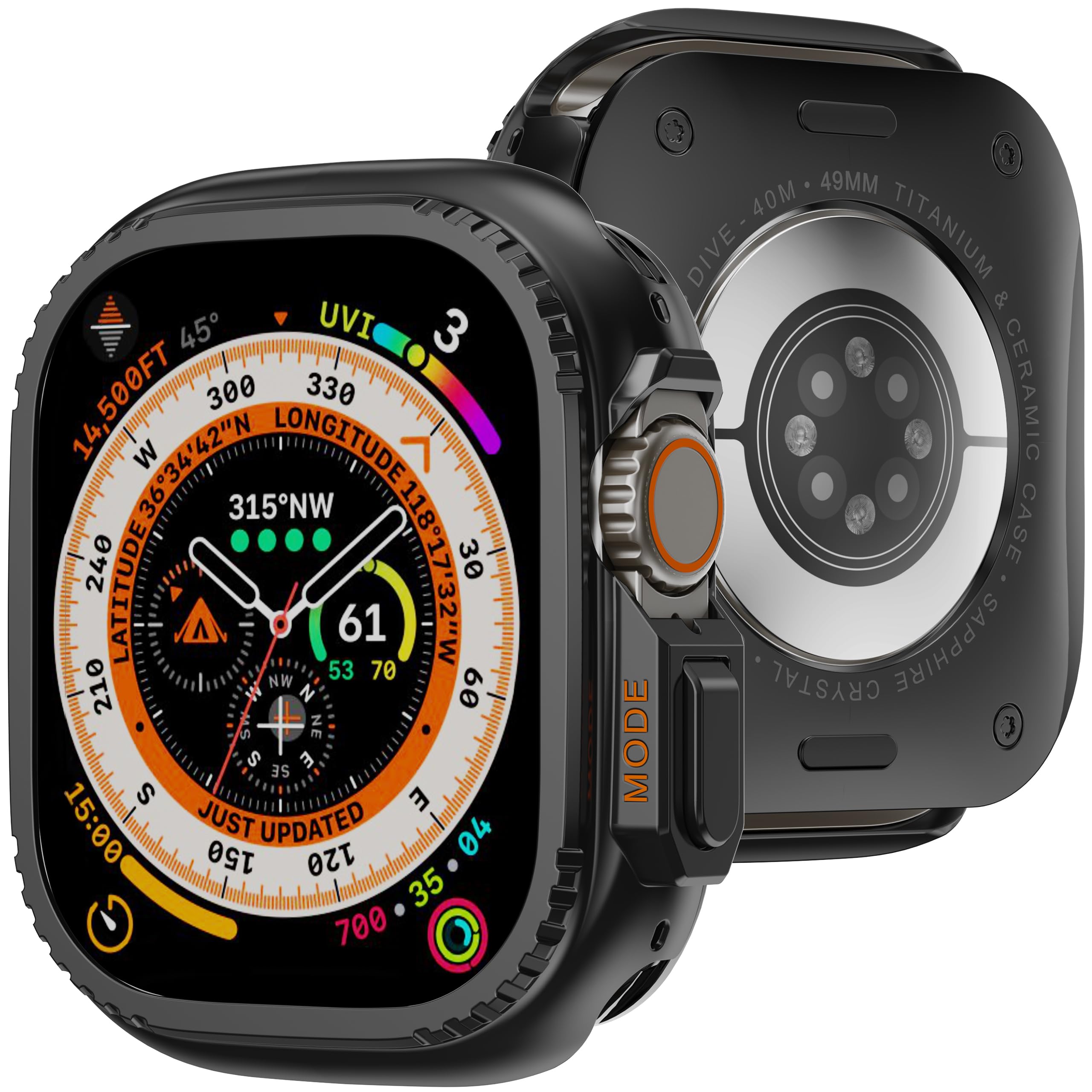 Amazon.co.jp: Zumyzu for アップルウォッチ カバー 49mm Apple Watch 