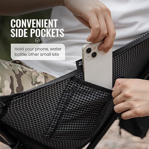 Miniatura 7 de ONETIGRIS Forrest - Silla de campamento, instalada en segundos, silla plegable ligera para mochileros, senderismo, playa, césped, viajes, soporta