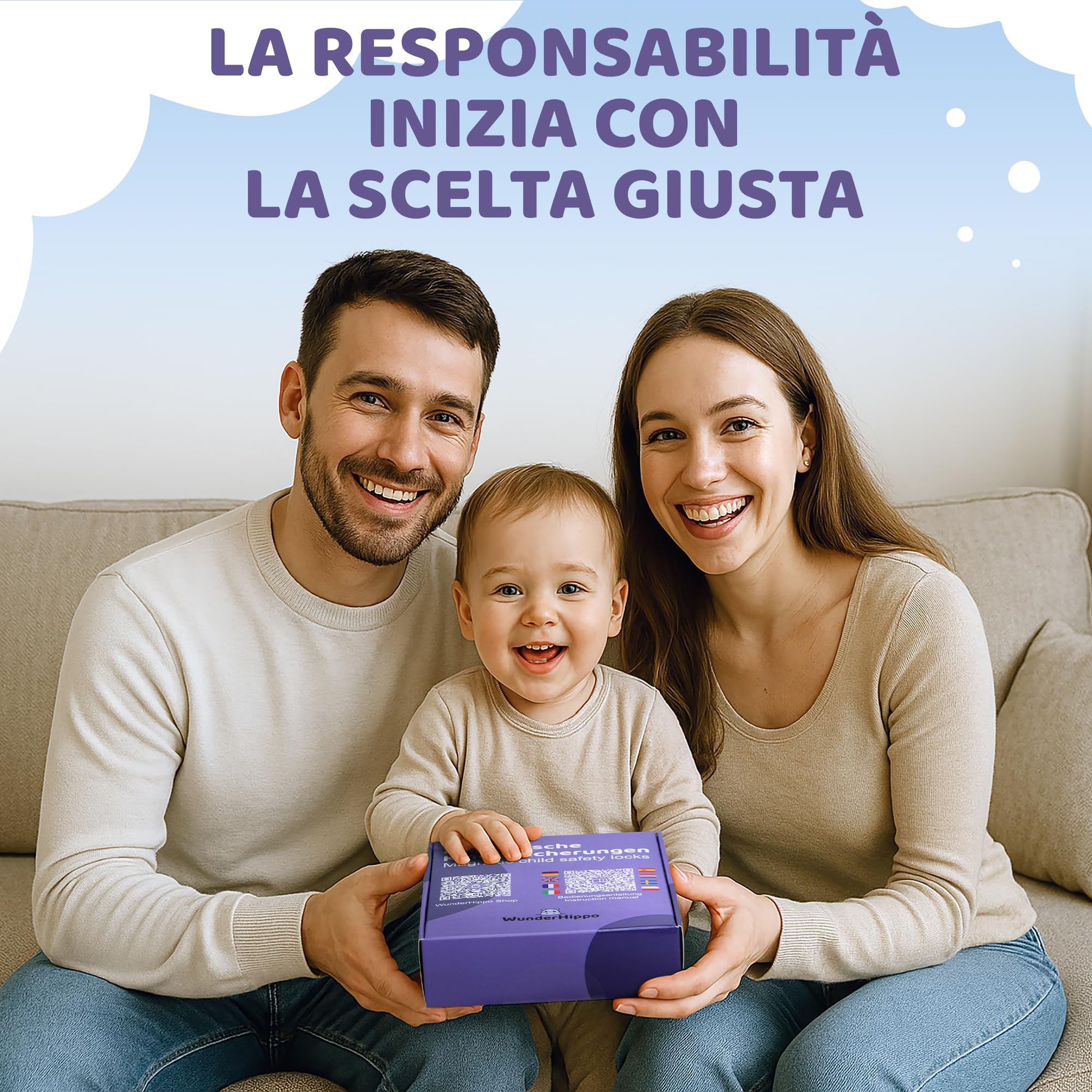 Chiusura Magnetica per Cassetti & Ante 12 Serrature 3 Chiavi Blocco Sicurezza Magnetico per Bambini